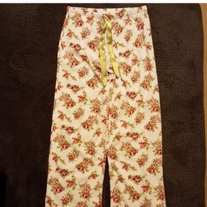 Soft floral pajama pants